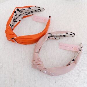 NWT - Ellison + Young - Chic Twisted Knot Faux Leather Headband